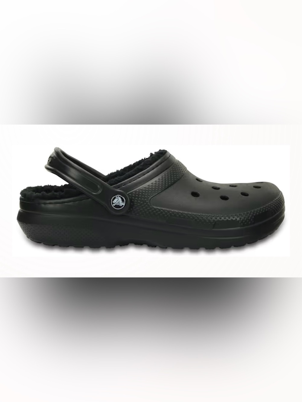 CROCS Black Classic Lined Clog - Picture 4 of 7